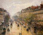 Boulevard Montmartre spring rain 1897
